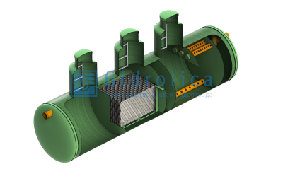 Gidrolica LOS-System 3/пескоотделитель-бензомаслоотделитель-сорбционный фильтр/90