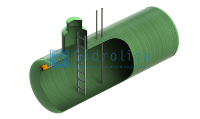 Топливная емкость Gidrolica Tank Fuel/горизонтальный вариант/1670х10450мм