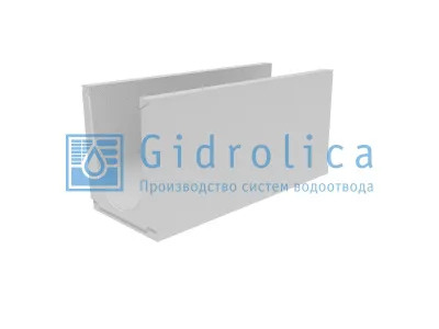 Лоток водоотводный бетонный коробчатый (СО-300мм), с уклоном 0,5%  КUу 100.39,4(30).48(41) - BGU, № 17